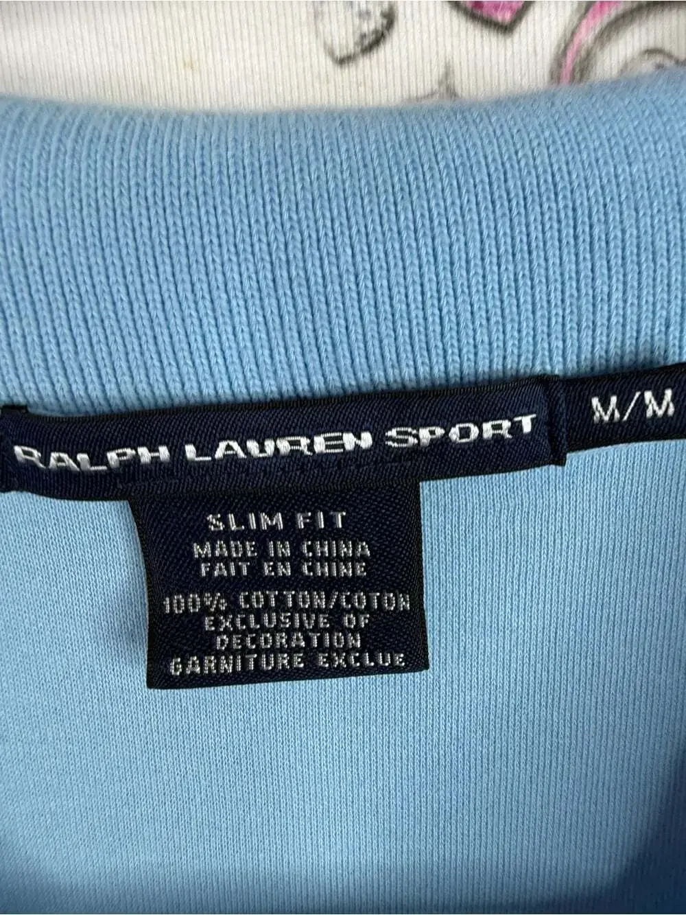 Ralph Lauren sport polo tshirt Light Blue Polo with Red Pony Embroidery